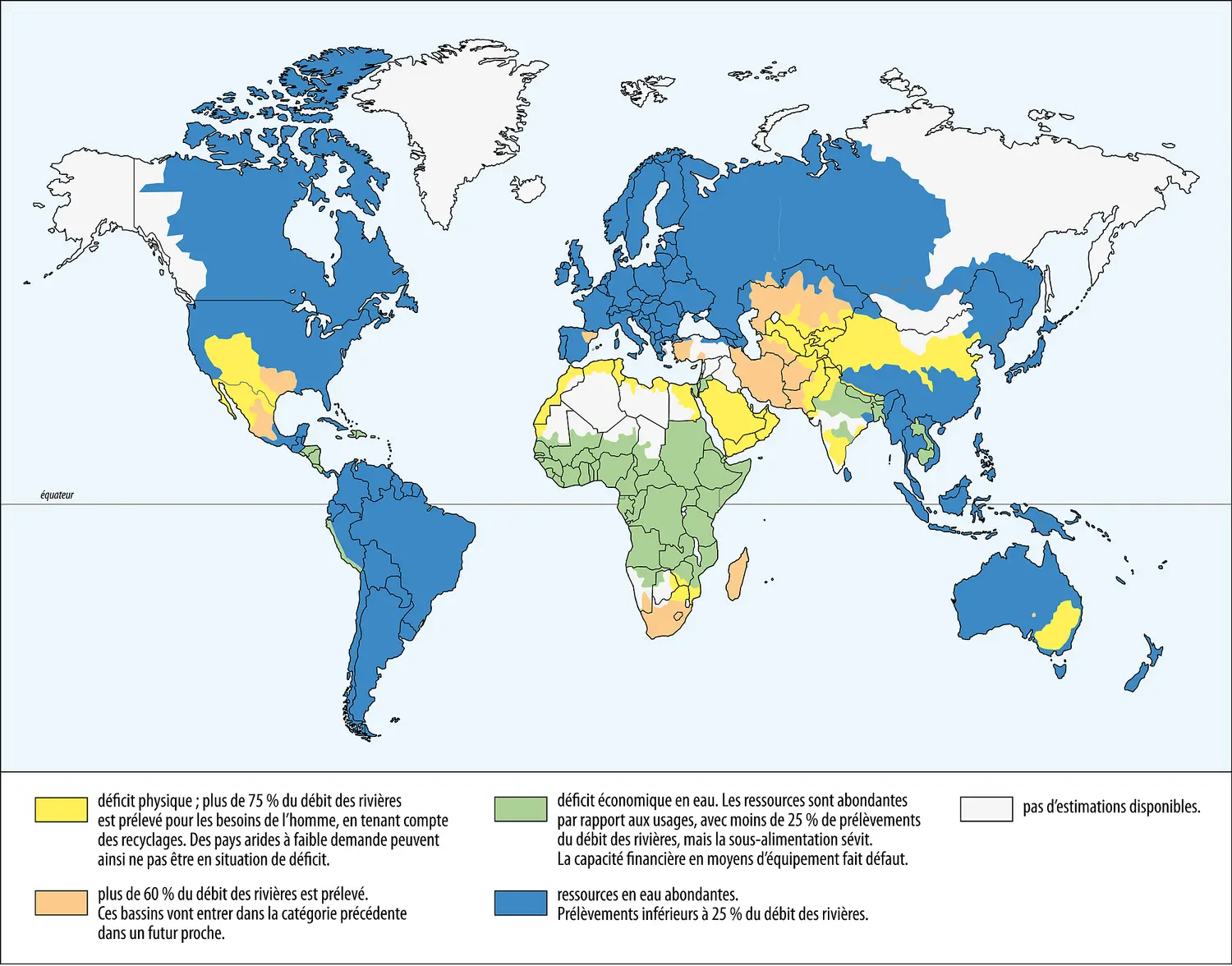 État des ressources en eau dans le monde