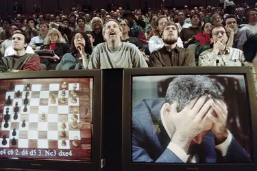 Garry Kasparov et Deep Blue - crédits : Stan Honda/ AFP
