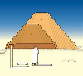 Pyramide à degrés du roi Zoser - crédits : Encyclopædia Universalis France