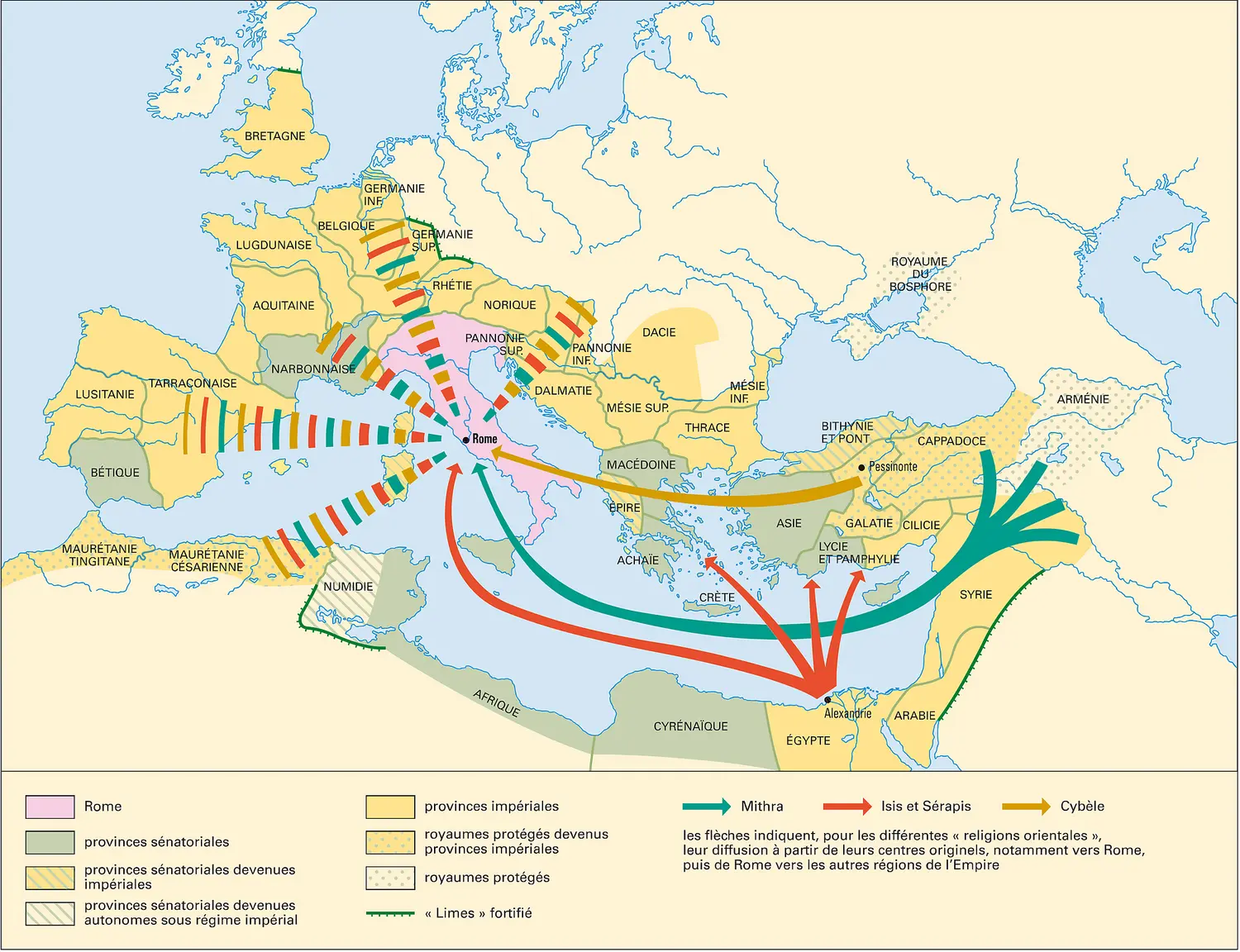 Religions orientales dans l'Empire romain