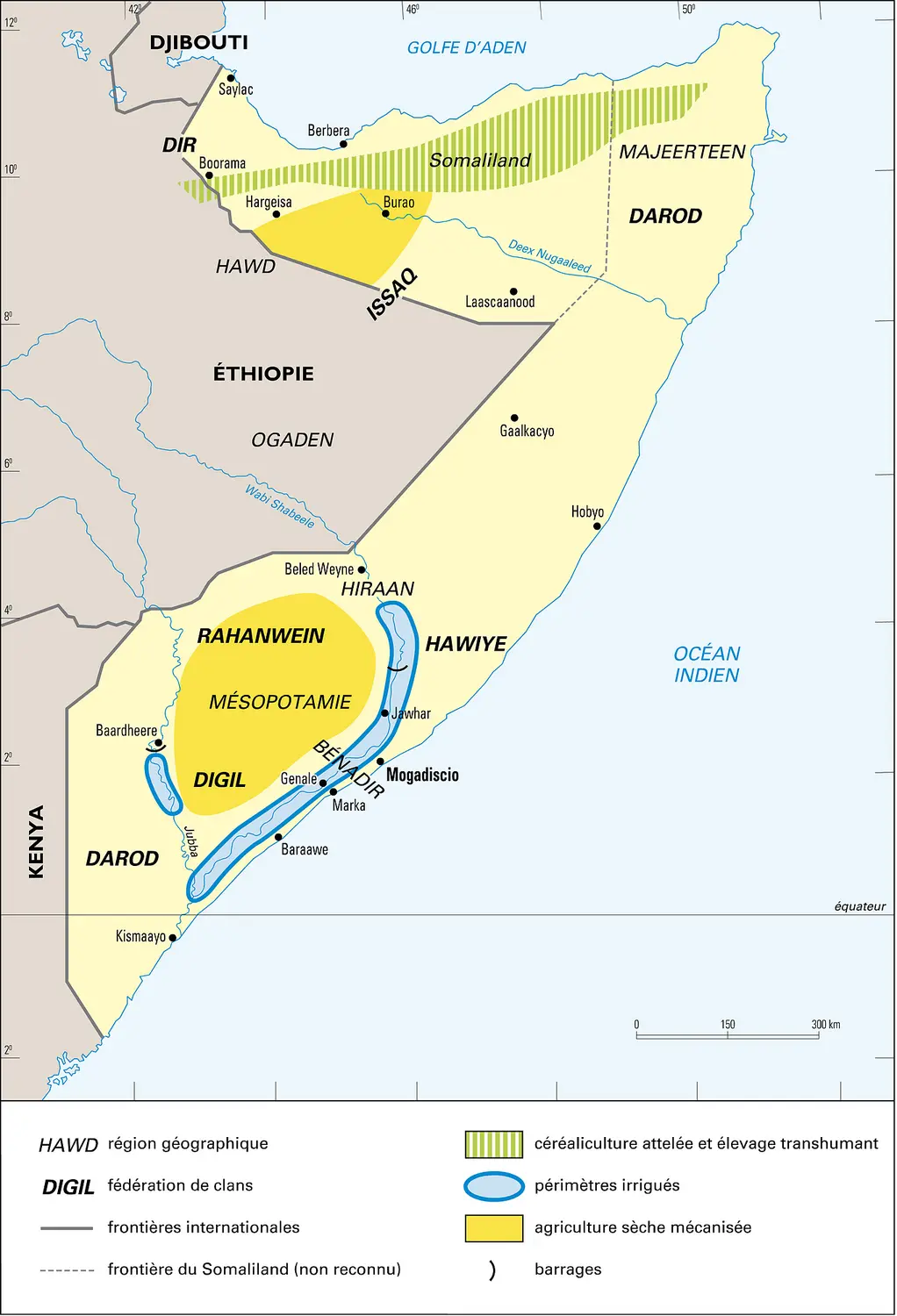 Somalie : peuplement et activités