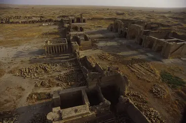 Vue aérienne du site archéologique de Hatra, nord de l’Irak - crédits : F. Guénet/ AKG-images