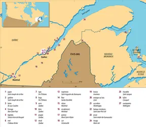 Économusées au Québec, au Nouveau-Brunswick et dans l'île du Prince-Édouard - crédits : Encyclopædia Universalis France