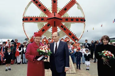 Inauguration du tunnel sous la Manche - crédits : Chesnot/ Witt/ SIPA