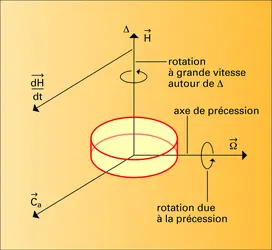 Toupie en rotation - crédits : Encyclopædia Universalis France