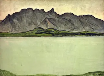 <it>Le Lac de Thoune et la chaîne du Stockhorn</it>, F. Hodler - crédits : AKG-images