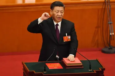 Réélection de Xi Jinping, 2018 - crédits : Greg Baker/ AFP
