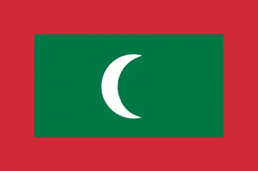 Maldives : drapeau - crédits : Encyclopædia Universalis France