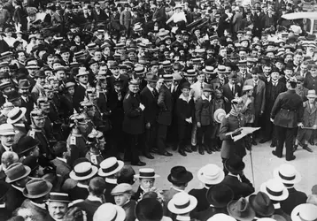 Déclaration de guerre - crédits : General Photographic Agency/ Hulton Archive/ Getty Images