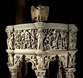 Chaire de la cathédrale de Pise, G. Pisano - crédits : G. Nimatallah/ De Agostini/ Getty Images