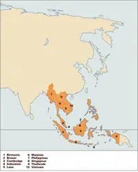 ASEAN (Association of South East Asian Nations) - crédits : Encyclopædia Universalis France