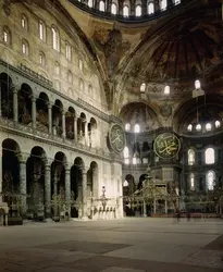 Nef et abside de la basilique Sainte-Sophie de Constantinople - crédits :  Bridgeman Images 
