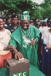 Élection présidentielle au Nigeria, 12 juin 1993 - crédits : Francois Rojon/ AFP