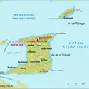 Trinité-et-Tobago : carte physique - crédits : Encyclopædia Universalis France