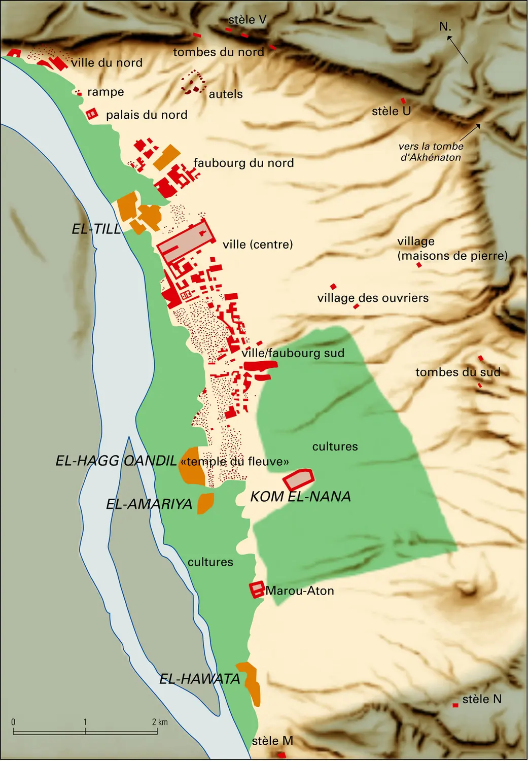 Amarna : plan général