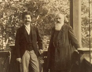 Johannes Brahms et Johann Strauss fils - crédits : A. Dagli Orti/ De Agostini/ Getty Images