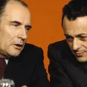 François Mitterrand et Michel Rocard, 1974 - crédits : Alain Mingam/ Gamma-Rapho/  Getty Images