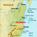Belize : carte physique - crédits : Encyclopædia Universalis France