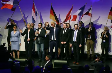 Les principaux dirigeants populistes européens réunis à Coblence, 2017 - crédits : Sean Gallup/ Getty Images News/ AFP