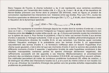 Les théories spectrales de la dynamique de la turbulence - crédits : Encyclopædia Universalis France