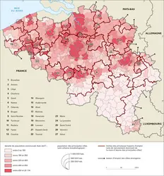 Belgique : population - crédits : Encyclopædia Universalis France