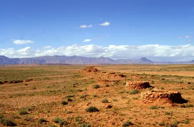 Khettara, système traditionnel de collectage des eaux souterraines au Maroc - crédits : J. Mudry