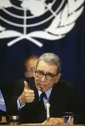 Boutros Boutros-Ghali - crédits : Santi Visalli/ Getty Images