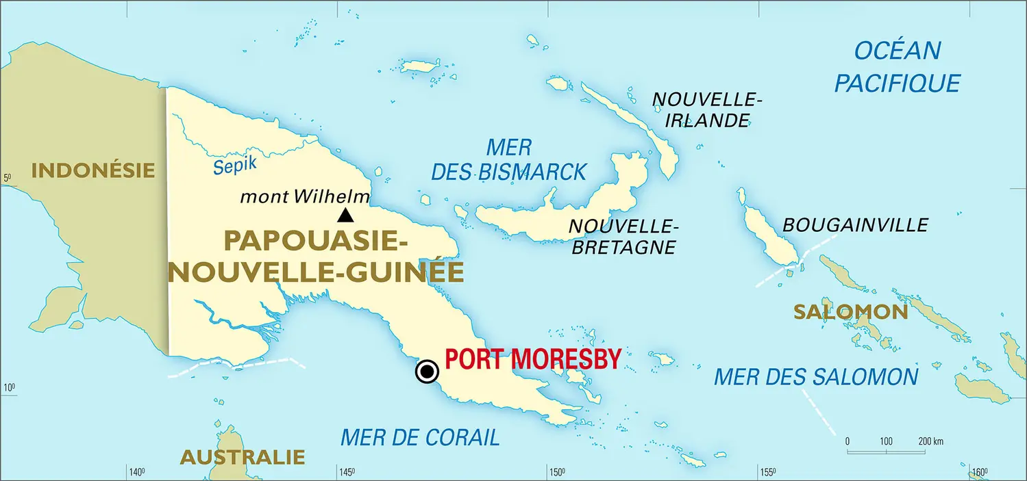 Papouasie-Nouvelle-Guinée : carte générale