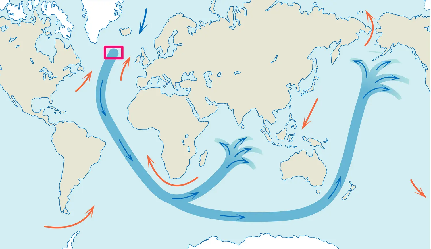 Circulation profonde des océans - vue 1