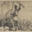 <em>Révolutionnaire sur une barricade</em>, G. Courbet - crédits : Musée Carnavalet/ Roger-Viollet