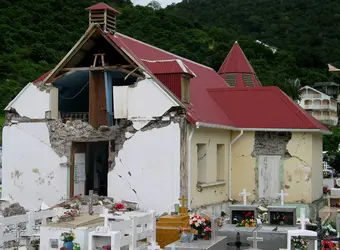 Séisme des Saintes (Antilles françaises) - crédits : Yvor Lapinard/ COR/ AFP