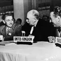 John Maynard Keynes (conférence de Bretton Woods,1944) - crédits : Hulton Archive/ Getty Images