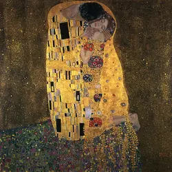 <it>Le Baiser</it>, G. Klimt - crédits :  Bridgeman Images 