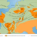 Zones structurales varisques en Europe - crédits : Encyclopædia Universalis France