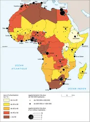 Afrique : urbanisation - crédits : Encyclopædia Universalis France