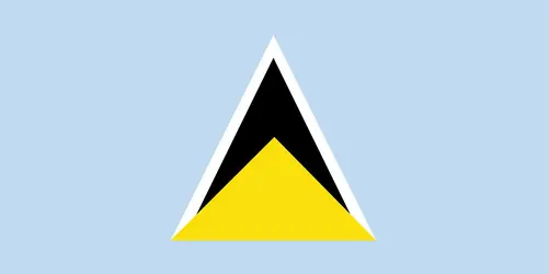 Sainte-Lucie : drapeau - crédits : Encyclopædia Universalis France
