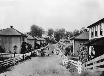 Village minier aux États-Unis - crédits : Library of Congress, Washington D.C.