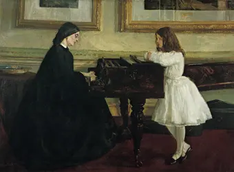<it>Au piano</it>, J. A. Whistler - crédits : AKG-images