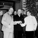 Conférence de Potsdam, 1945 - crédits : Keystone/ Hulton Archive/ Getty Images