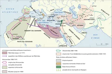 Islam, le monde musulman aux XI<sup>e</sup> et XII<sup>e</sup> siècles - crédits : Encyclopædia Universalis France