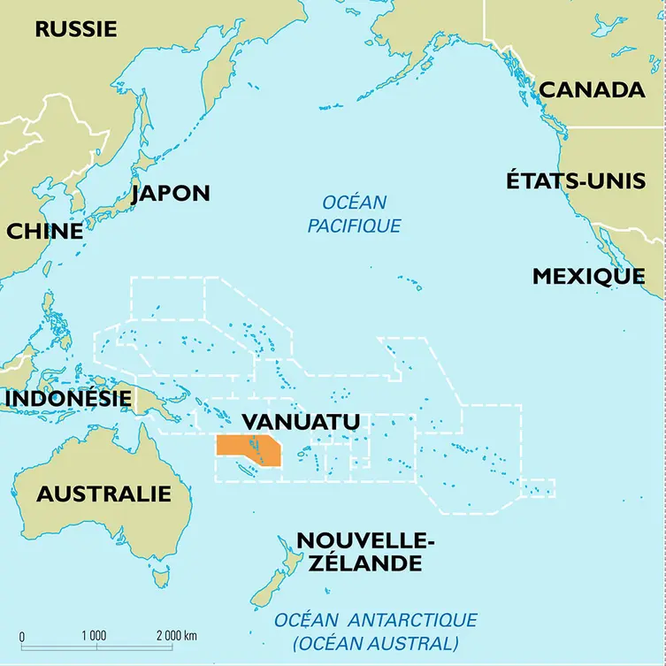 Vanuatu : carte de situation