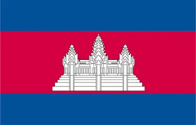 Cambodge : drapeau - crédits : Encyclopædia Universalis France