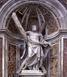 <it>L'Apôtre saint André avec la croix de Saint-André</it>, F. Du Quesnoy - crédits : Bildarchiv Monheim/ AKG-images