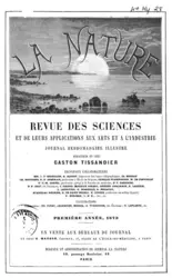 Premier numéro de la revue<em> La Nature</em> - crédits : Cnum , http://cnum.cnam.fr