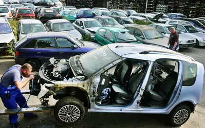 Recyclage d’automobiles, Saxe (Allemagne) - crédits : Waltraud Grubitzsch/ picture alliance/ Getty Images