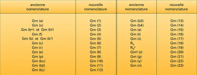 Système Gm - crédits : Encyclopædia Universalis France