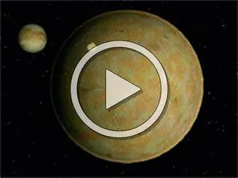 Io et Europe, satellites de Jupiter - crédits : Encyclopædia Universalis France