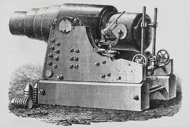 Canon conçu et fabriqué par la société Krupp - crédits : DeAgostini/ Getty Images