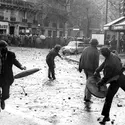 Affrontements entre les étudiants et la police, mai 1968 - crédits : Jean-Pierre Tartrat/ Gamma-Rapho/ Getty Images