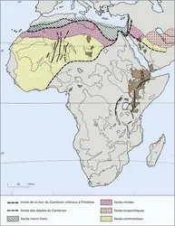 Afrique : le Cambrien - crédits : Encyclopædia Universalis France